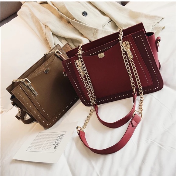 🆕JULIA Rivet Chain Shoulder Bag - Picture 11 of 11